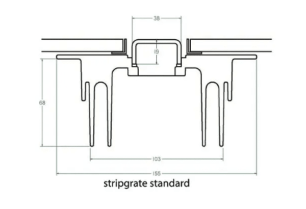 Standard shower grate dimensions 2